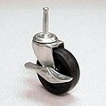 Lever brake furniture caster